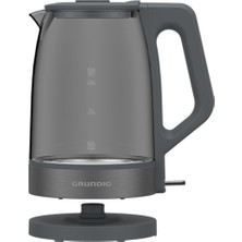 Işıklı Beyaz Şeffaf Cam Kettle, Modern ve Şık Tasarım