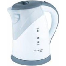 Beyaz-Gri 1.7l 2000W Işıklı Gizli Rezistanslı Süzgeçli Kettle