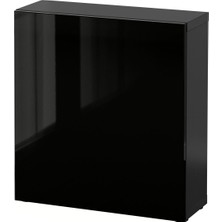 Raf Ünitesi, Venge-Parlak Cila-Siyah, 60X22X64 Cm, Selsvıken