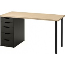 Çalışma Masası, Huş-Venge, 140X60 Cm, Malskytt, Adıls