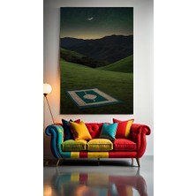 Özkacar Group Seccade ve Huzur V2 Ev Duvar Salon Güzellik Salonu Ofis Dükkan Dekarasyon Kanvas Tablo