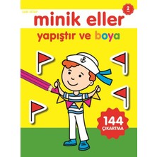 Minik Eller Yapıştır ve Boya - Sarı Kitap