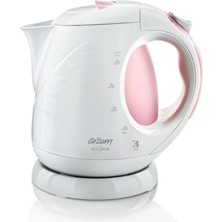 Pembe Çok Renkli Su Isıtıcı AR3015, Şık ve Kullanışlı Tasarım