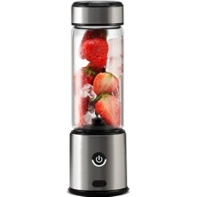 12'li Şarjlı El Blenderi, Cam Gövde, Çelik Bıçak, Type-C Şarj, Güçlü ve Şık Seçenek