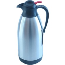 Beyaz 2,5 Lt Çelik Termos, Sıcak ve Soğuk Için Şık ve Pratik Tasarım