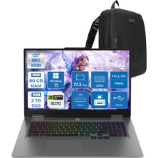 Lenovo Loq 17IRX10 Intel Core I7 14700HX 80GB Ddr5 2tb SSD RTX5070 8gb 115W Windows 11 Pro 17 Inç Fhd (1920X1080) IPS 300NITS 165HZ 100% Srgb Taşınabilir Bilgisayar W83JH006HTRP39 + Zetta Çanta