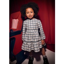 Mayoral Ekose Kız Elbise - Siyah