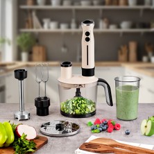 Çok Renkli Çok Fonksiyonlu Mutfak Robotu Krem