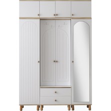 Erezoğulları Mobilya Dejavu Asklıklı Çekmeceli Ayakkabılık Portmanto 160X40X244CM