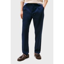 Tommy Hilfiger Streç Pamuklu Tapered Fit Normal Bel Düz Paça Pantolon Erkek Pantolon MW0MW39702 Dw5