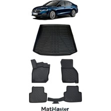 Skoda Octavia 2021 Model 5d Premium Ekstra Havuzlu Paspas ve Bagaj Havuzu Set