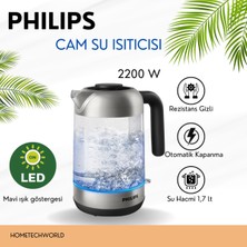 Şık ve Dayanıklı 2200 W 1.7 Litre Su Isıtıcısı, Modern Tasarım, Gri Renk