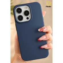 Fibaks iPhone 15 Pro Max Kılıf İçi Kadife Lansman Renkli Yumuşak Silikon Kapak