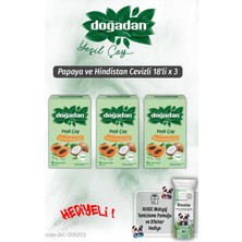 Doğadan Yeşil Çay 3'lü Papaya Hindistan Cevizli 18'li ve Rosie Pamuk