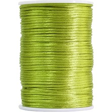 Floş Ip - Takı Ipi - Sıçan Kuyruğu Ip - Bileklik Ipi 3 mm - Yeşil