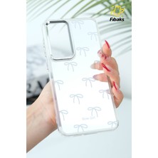 Samsung Galaxy S24 Fe Uyumlu Kılıf Aynalı Bow Girl Fiyonk Desenli Darbe Emici Silikon Kapak