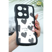 Xiaomi Redmi Note 13 Pro 4g Uyumlu Kılıf Aynalı Kalp Desenli Yumuşak Kenarlı Kamera Korumalı Silikon Kapak