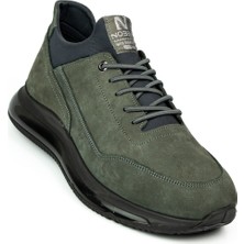 Nobel 5017 Gri Nubuk Deri Erkek Günlük Ayakkabı