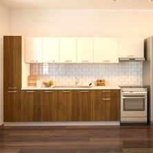 Tdesıgno Yaprak Mutfak Kiler Dahil 320 cm – Tezgah Dahil