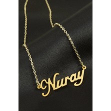 Msa-Shop Nuray Isimli Kolye -Sarı