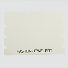 Sepetim Lüx Bileklik Kartı-Beyaz