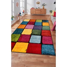 Dekozer Colora Halı Koleksiyonu | Yumuşak Renkli Kare Halı, Tozumaz, Modern Tasarım ve Kolay Temizlik