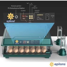 Slim Model 130 Yumurtalık Tam Otomatik Kuluçka Makinesi Gün Sayaçlı Yedek Motorlu ( Lisinya )