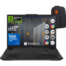 Asus Tuf F16 Core 5 210H 32GB Ram 512GB SSD RTX3050 16" 144Hz Wuxga Fhd+ W11 Taşınabilir Bilgisayar
