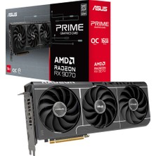 Asus PRIME-RX9070-O16G-EVO-AMD-RADEON-RX 9070-16GB GDDR6-256BIT--OC-HDMI-3XDP-EKRAN Kartı