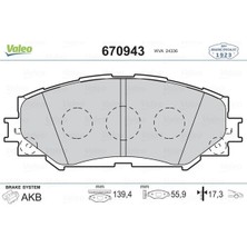 Ön Fren Balata Toyota Aurıs. Corolla 1.6l 1zr-Fe ZRE151 07-11 / 1.33L 1nr-Fe NRE150 6 Vites 10-12