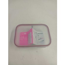 Feyzade Fresco Iki Bölümlü Kilitli Cam Saklama Kabı 1 Adet 1120CC Dikdörtgen (FRS-297)