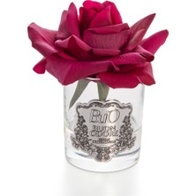 Cam Sılver Bordo Tek Gül Ev Parfumu