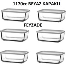 Feyzade Cube Kahvaltılık Saklama Kabı 6 Adet 1170CC (CUB-238)