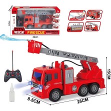 1:18 Su Atan Itfaiye Arabası 5 Fonksiyonlu Uzaktan Kumandalı Sarjlı Oyuncak