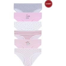 Kız Çocuk 6'lı Desenli Slip