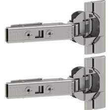 Mutfak Için Stoperli Menteşe, Gri, 110 °, 2 Adet