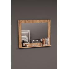 DF06102AC Raflı Dekoratif Duvar Aynası Makyaj Aynası