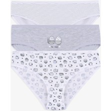 Koza İç Giyim Kız Çocuk 3'lü Sevimli Fare Desenli Slip