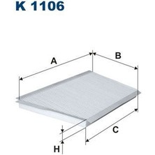 Fıltron K1106 - Polen Fıltresı Mercedes W203 CL203 S203 C209 A209