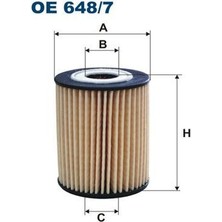 Fıltron OE648.7 - Yağ Filtresi Antara 2.0 Cdtı 06 Captıva-Epıca-Lacettı-Nubıra 07 Cruze 09 2.0 D