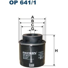 Fıltron OP641.1 - Yağ Filtresi Golf V-Vı-Jetta Iıı-Passat-Tıguan-Touran-A3-Octavıa-Ibıza-Scırocco 1.4 Tsı W712.90