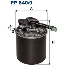 Fıltron PP840.9 - Yakıt Fıltresı Mercedes OM651 W204 W205 C218 W212 C207