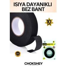 Bez Bant Isıya Dayanıklı Aşınma Direnci Kalıntı Bırakmayan Alev Yalıtım Bant 10MT 1 Adet