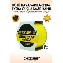 Süper Güçlü Su Geçirmez Sızdırmaz Sarı Renk Çok Amaçlı Izolasyon ve Tamir Bandı 48MM x 10M - 1 Adet