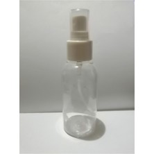 100ML Şeffaf Plastik Şişe+Sprey Başlık, Dezenfektan ve Medikal Için, 100 Adet