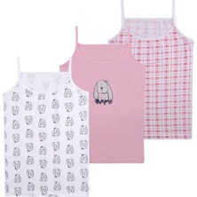 Koza İç Giyim Kız Çocuk 3'lü Desenli Atlet