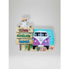Özdere / Gümüldür / Ürkmez Temalı Kabartmalı Polyester Magnet