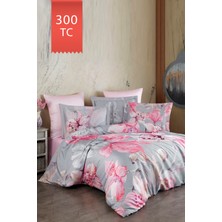 Varol Royal Saten 300TC Nevresim Takımı (Çift Nevresimli) Family Size  - Lilya