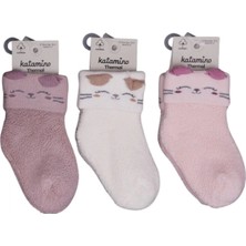 Katamino Mikaya Kız Bebek Havlu Soket Çorap K45913 Asorti