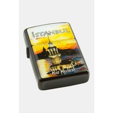 Sepetim Istanbul Kız Kulesi Taşlı Çakmak-Sarı